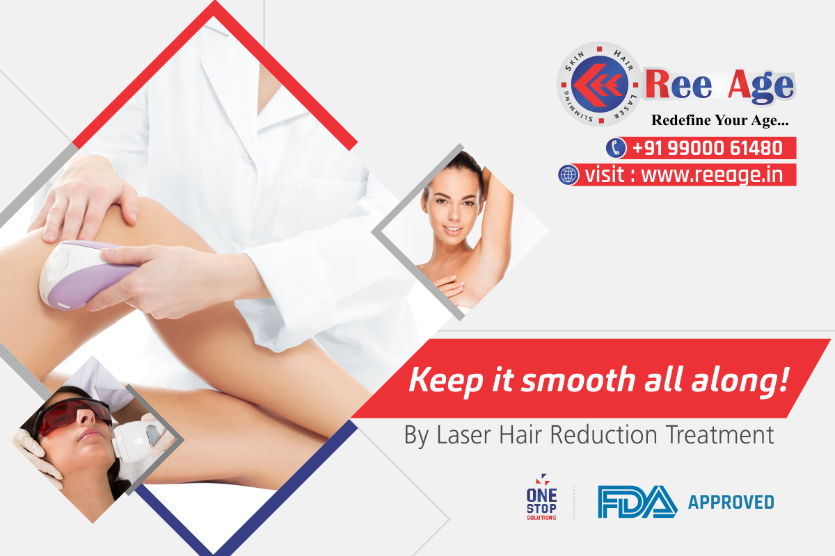 Keep it smooth all along with laser hair reduction treatment
